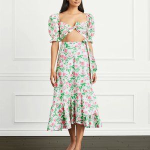 Hill House Isabella Top in Pink Roses - small NWT (MATCHING SKIRT AVAILABLE)